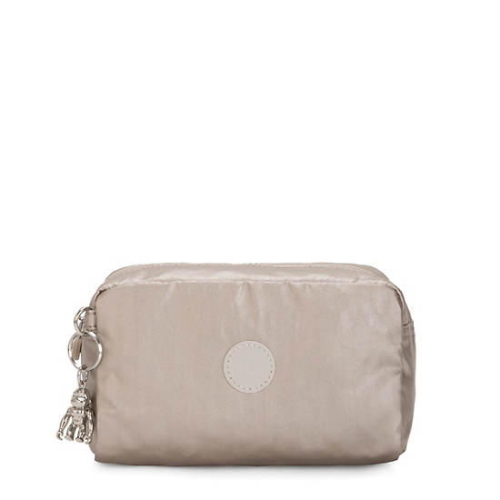 Kipling Gleam Metallic Pouch Vesker Beige | NO 1083UZ